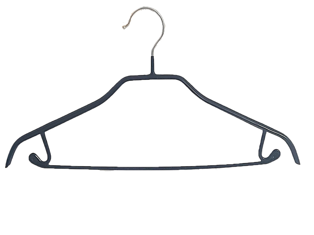 Вешалка для одежды металлическая с перекладиной Арт.JMH 004 цвет - черный - фото