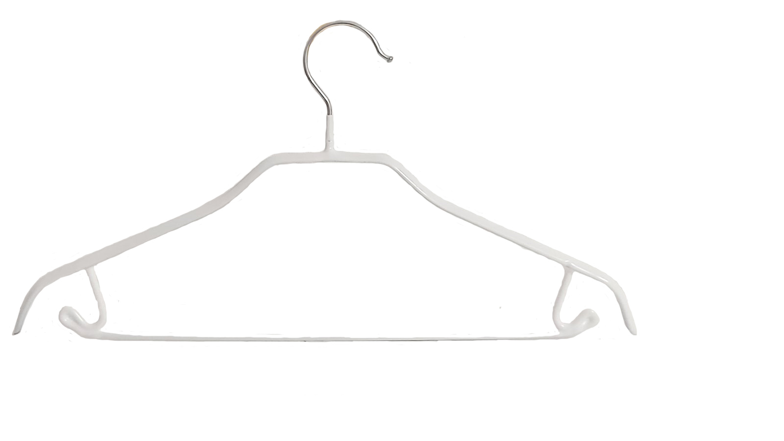 Вешалка для одежды металлическая с перекладиной Арт. JMW 004 цвет - белый