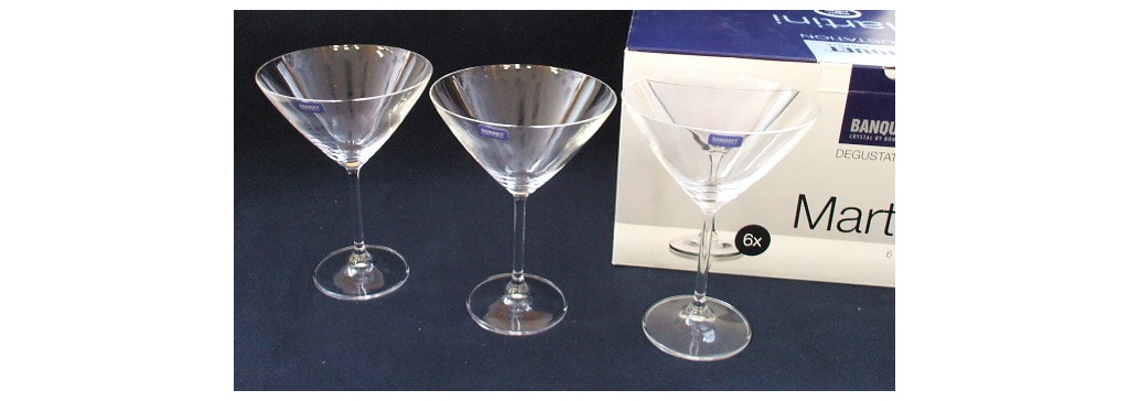 Набор бокалов для мартини стеклянных 