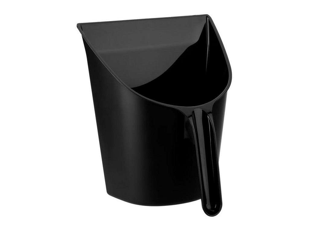 Совок для мусора пластмассовый черный 22,5*15,8*25,5 см (арт. 4332089, код 196097),  Арт.100007