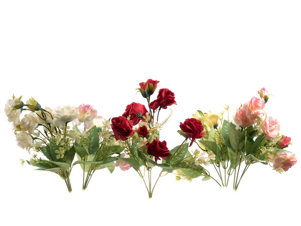 Букет цветов искусственных 30 см (арт. Fl17002, код 240098) Арт.100741 - фото