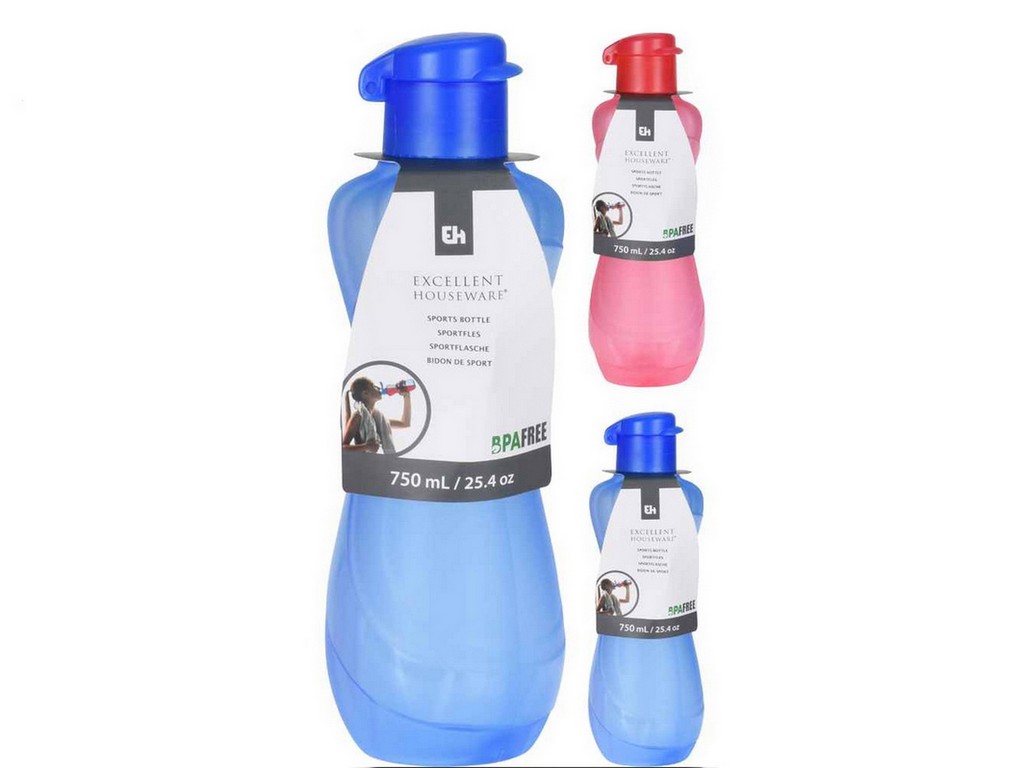 Бутылка пластмассовая для питья 750 мл (код 490057) (полипропилен) Арт.101232