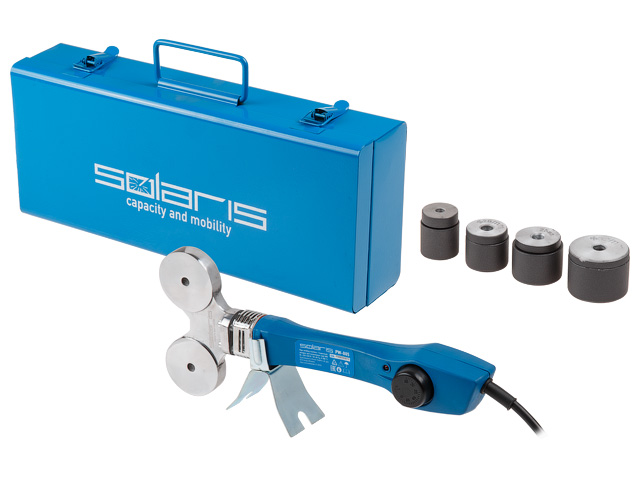 Сварочный аппарат для полимерных труб Solaris PW-804 (800 Вт, 4 насадки: 16, 20, 25, 32 мм) Арт.PW-804