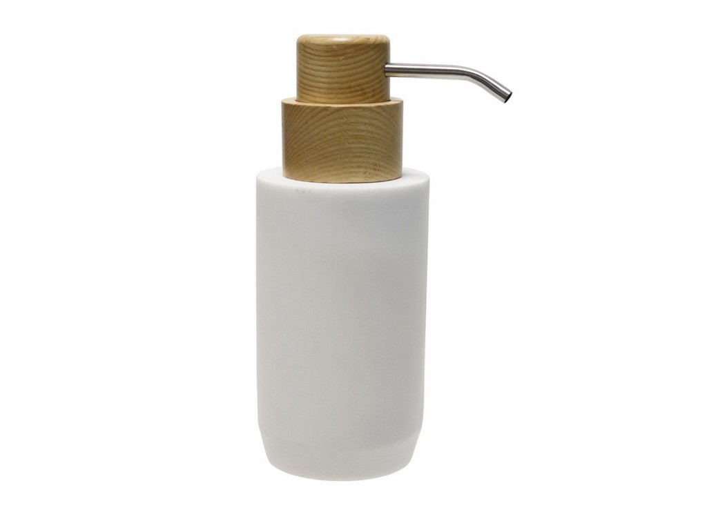 Дозатор для жидкого мыла полирезин 7,5*7,5*19,3 см (арт. BRE0135AA-LD) Арт.103501 - фото
