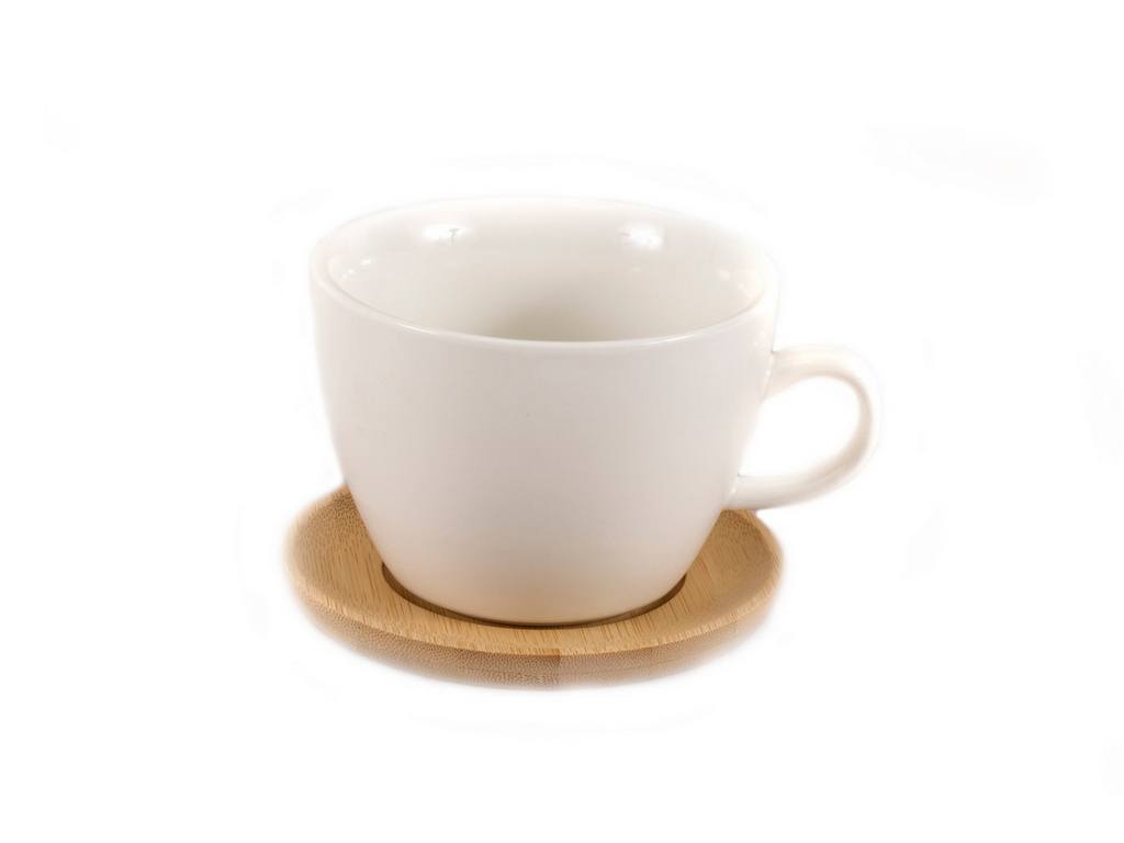 Чашка с блюдцем фарфор/бамбук 500 мл/8,5 см (арт. 2631055) Арт.103565 - фото