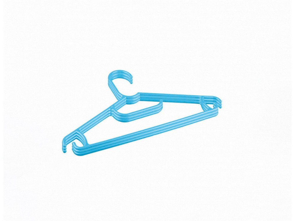 Набор вешалок для одежды пластмассовых детских светло-голубых 3 шт. 31,5 см (арт. 431301531) Арт.103834