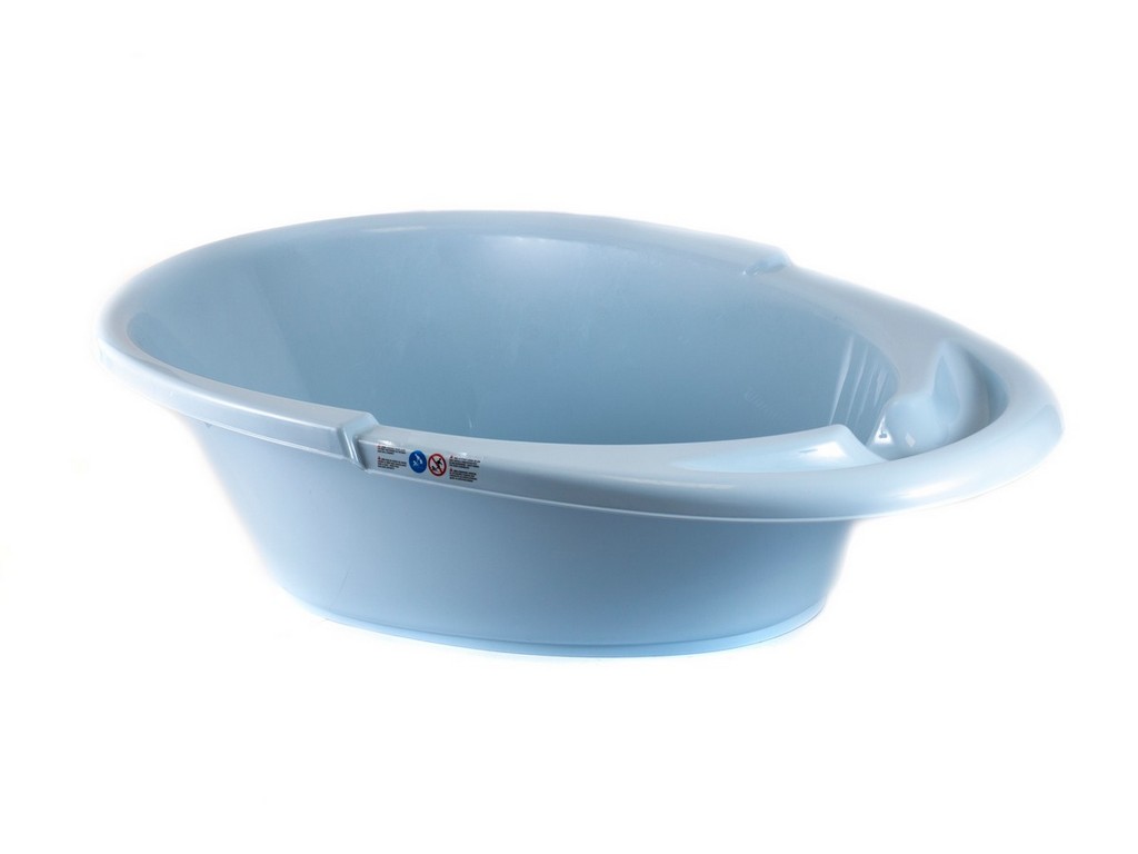Ванночка для купания пластмассовая детская светло-голубая 94*54*27 см/38 л (арт. 431326531, код 604009) Арт.104188