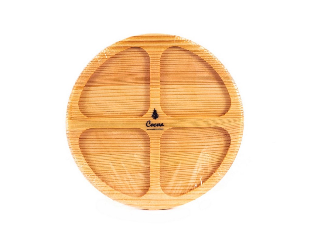 Менажница деревянная (сосна) 20 см (арт. BB101976, код 129836) Арт.104243