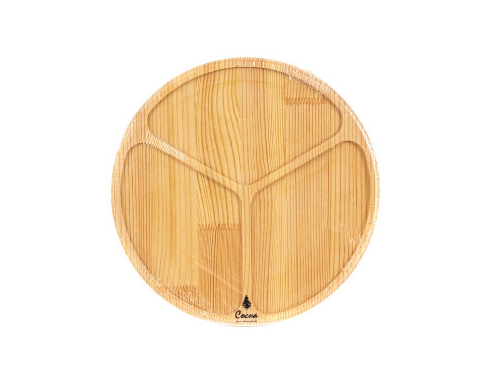 Менажница деревянная (сосна) 23,5 см (арт. BB101977, код 129843) Арт.104244