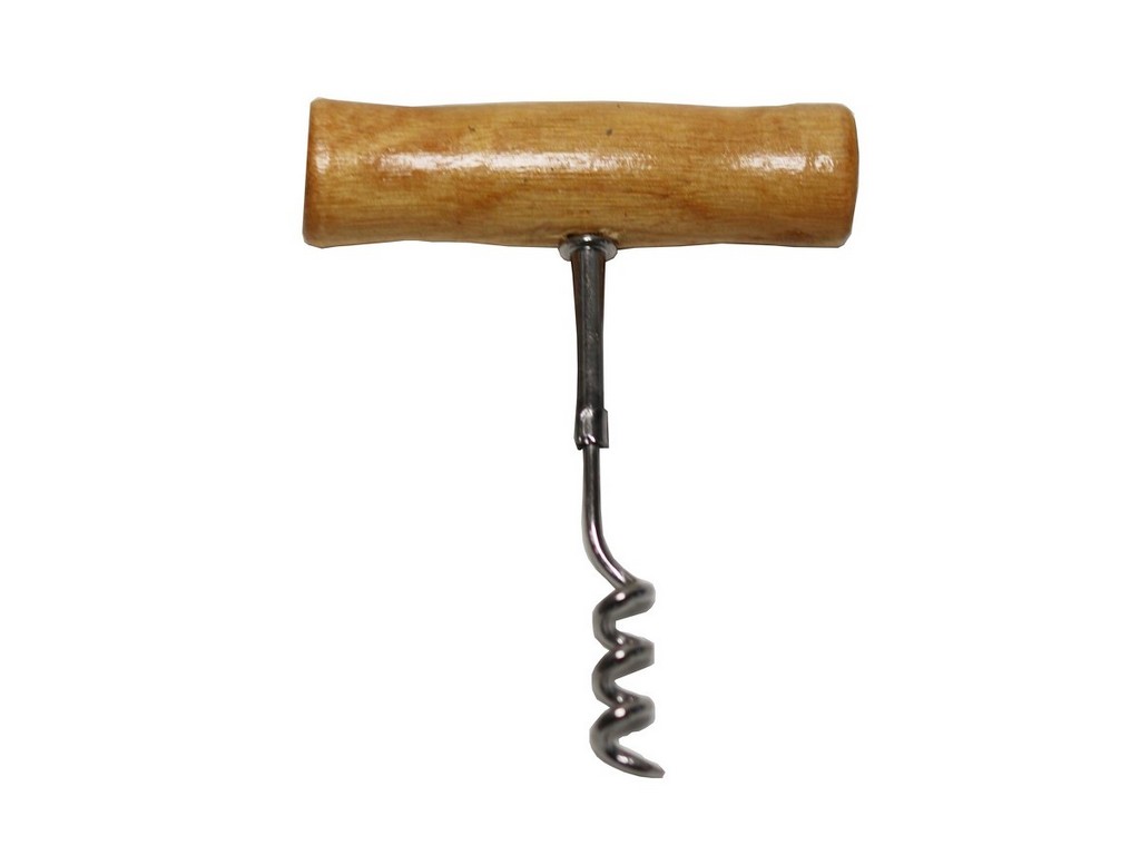Штопор металлический с деревянной ручкой 7,5*9*1,5 см (арт.9902578, код 071507) Арт.104952