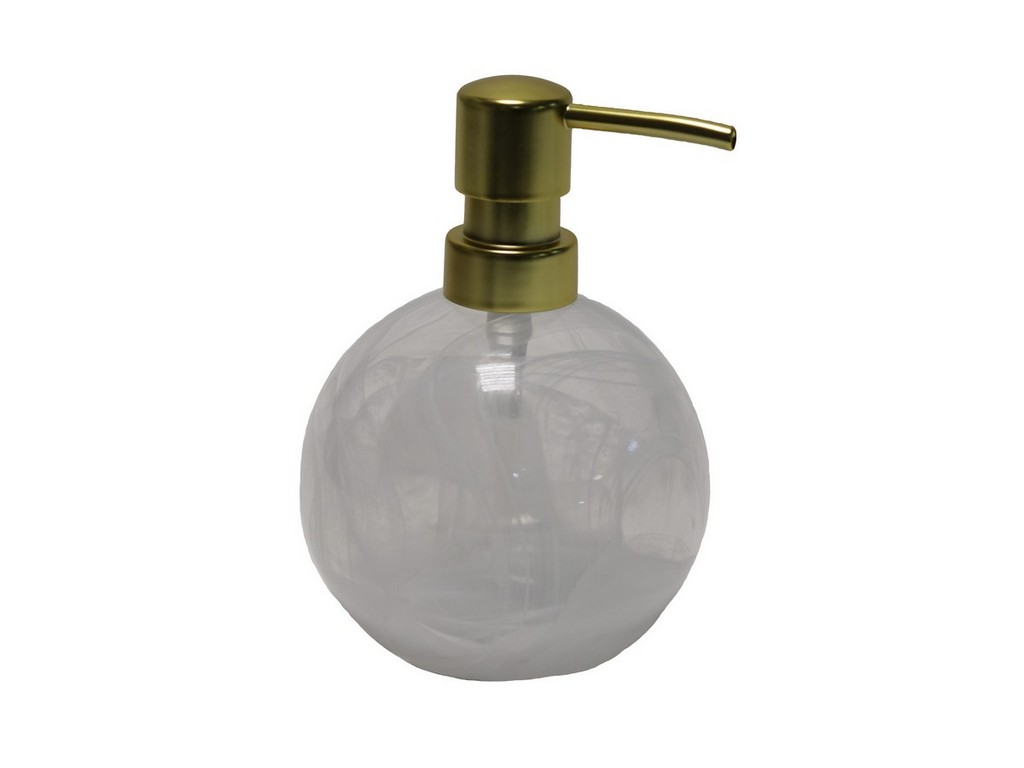 Дозатор для жидкого мыла стекло 10*10*14,5 см (арт. BGL0048AA-LD) Арт.105028 - фото