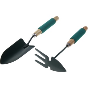 Набор инструментов для сада/огорода металлических с деревянными ручками 2 шт. 36 см: лопатка, мотыга Арт. 73216