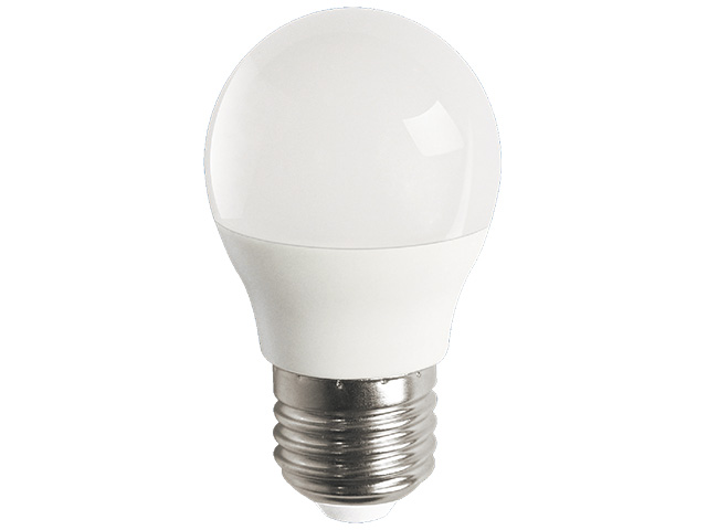 Лампа светодиодная G45 ШАР 8Вт PLED-LX 220-240В Е27 5000К JAZZWAY (60 Вт  аналог лампы накаливания, 640Лм,холодный) Арт.5028685 - фото