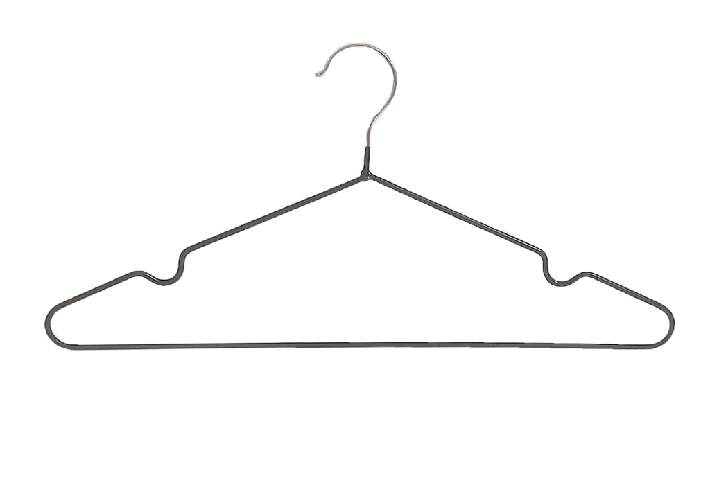 Набор вешалок для одежды металлическая с перекладиной 3 шт Арт.JMH 160 цвет -черный