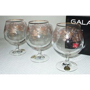 Набор бокалов для бренди GALA стеклянных декор. 6 шт. 400 мл Арт.41308