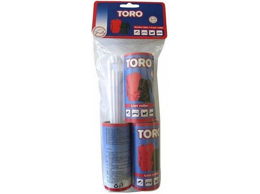 Ролик для чистки одежды бумажный с пластмассовой ручкой 20 см+2 сменных валика 10 см ''TORO''  Арт. 36371