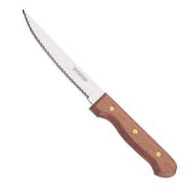 Нож металлический с деревянной ручкой 24,3/12,7 см  Арт. 36970