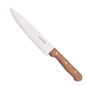 Нож металлический для мяса с деревянной ручкой 27,4/14 см Арт.36973
