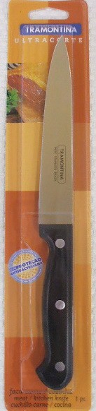 Нож металлический для мяса с пластмассовой ручкой 27,5/15,2 см  Арт.38961