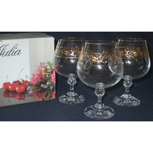 Набор бокалов для бренди JULIA декор. 6 шт. 400 мл Арт.54744 - фото