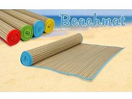 Коврик пляжный плетеный окрашенный (солома) 165*60 см Арт.41903 - фото