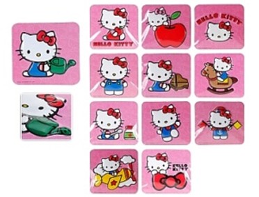 Фигурка пластмассовая на магните ''Hello Kitty'' 8*7 см  Арт.44404