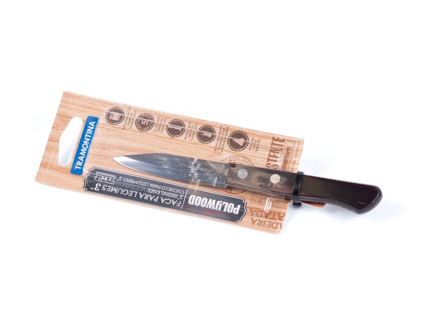 Нож металлический для овощей с деревянной ручкой 16,2/7,1 см Арт.46131