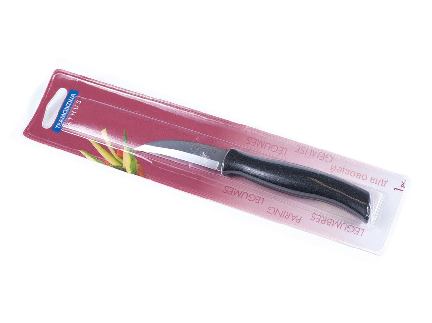 Нож металлический для овощей с пластмассовой ручкой 17,2/7,5 см  Арт. 46134 - фото
