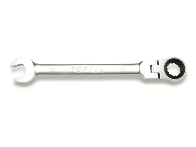 Ключ комбинированный 15мм с поворотной трещоткой TOPTUL Арт.AOAD1515 - фото