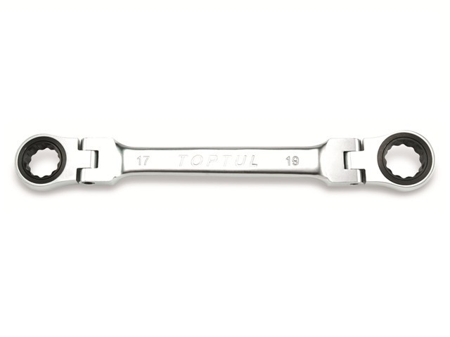 Ключ накидной 16х18мм с поворотными трещотками TOPTUL Арт.AOAE1618 - фото