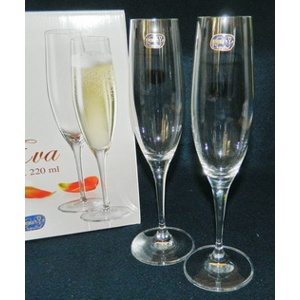 Набор бокалов для шампанского EVA 2 шт. 220 мл Арт 69128 - фото