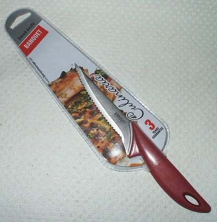 Нож металлический с пластмассовой ручкой ''Culinaria'' 12/22 см  Арт. 51412