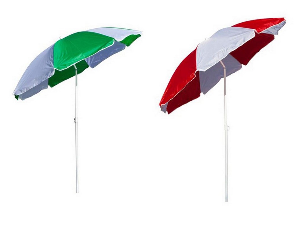 Зонт пляжный  складной металл/текстиль 180 см Арт.53912