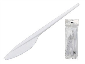 Набор ножей полипропиленовых одноразовых 25 шт. 16,5 см Арт. 55050