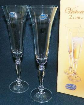 Набор бокалов для шампанского VICTORIA  -  2 шт. 180 мл Арт.59135