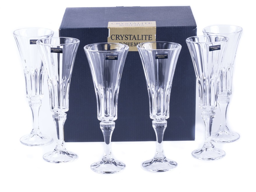 Набор бокалов для шампанского WELLINGTON  -  6 шт. 180 мл Арт.59544 - фото