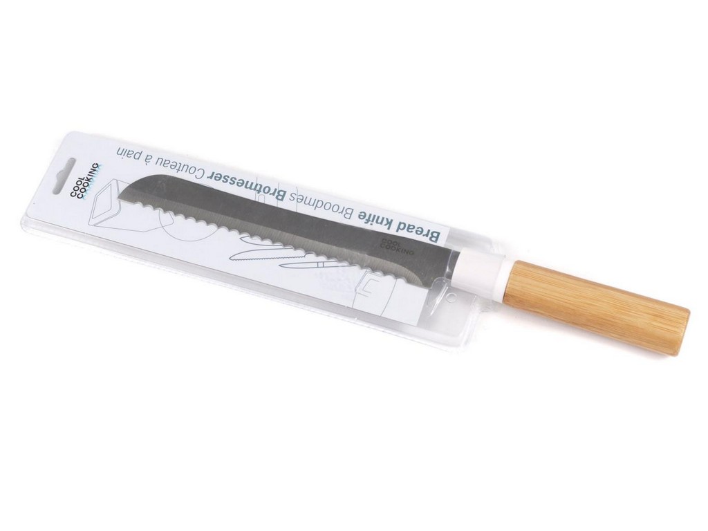 Нож металлический с бамбуковой ручкой 20/33 см Арт. 61588 - фото