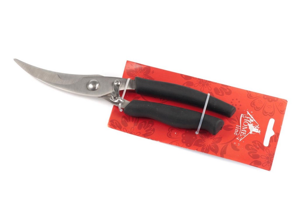 Ножницы кухонные металлические с пластмассовыми ручками 23 см  Арт. 63192