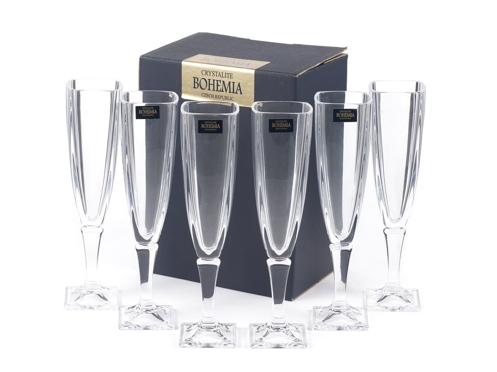 Набор бокалов для шампанского AREZZO 6 шт. 140 мл Арт.63232 - фото