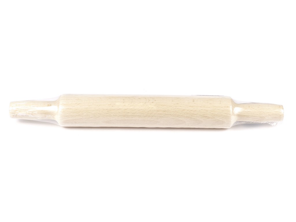 Скалка деревянная (бук) с ручками 44 см  Арт. 70235