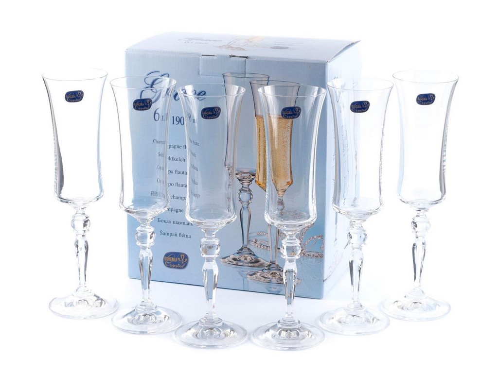 Набор бокалов для шампанского GRACE 6 шт. 190 мл Арт.70835 - фото