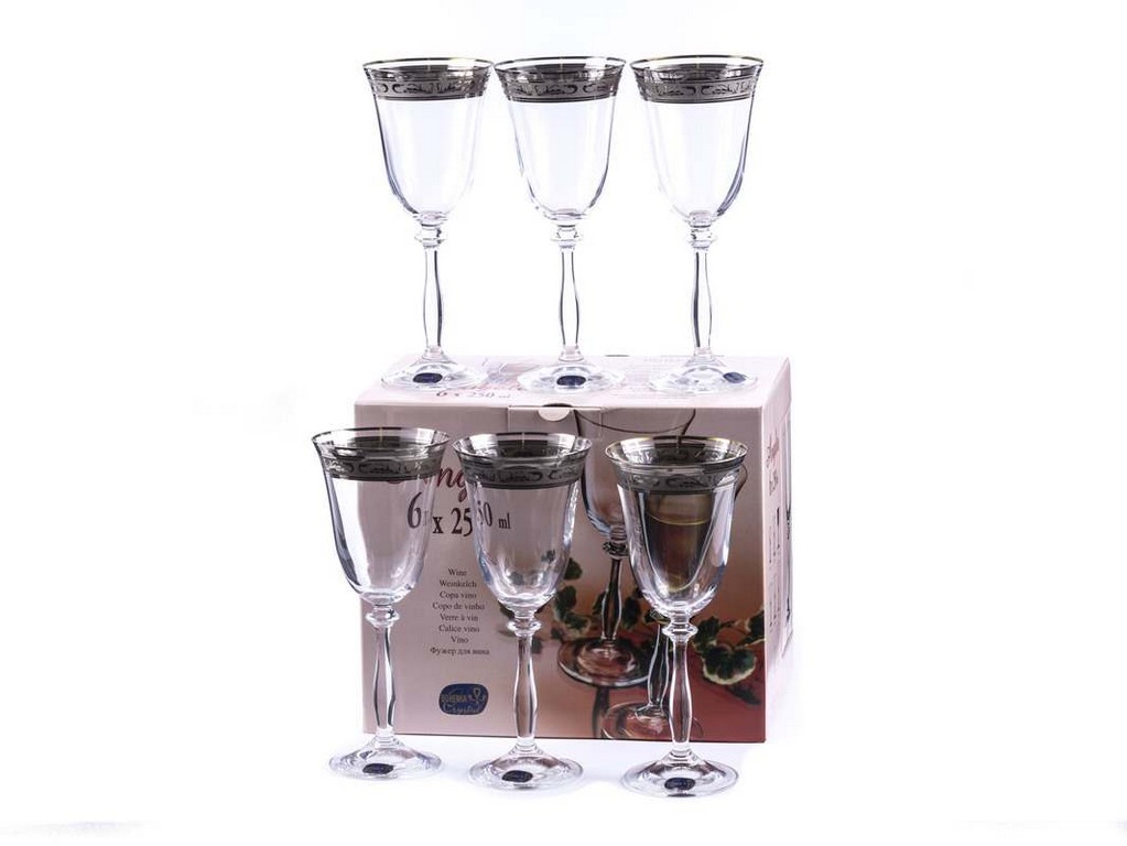 Набор бокалов для вина ANGELA 6 шт. 250 мл Арт 72417 - фото