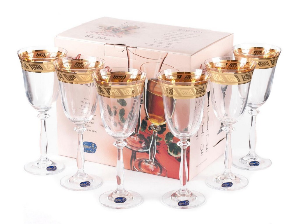 Набор бокалов для вина ANGELA 6 шт. 250 мл Арт 72422 - фото