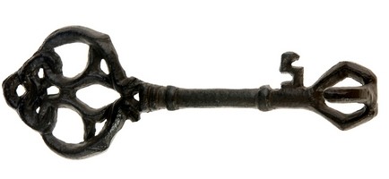 Вешалка настенная металлическая ''Ключ'' 16 см  Арт.72950