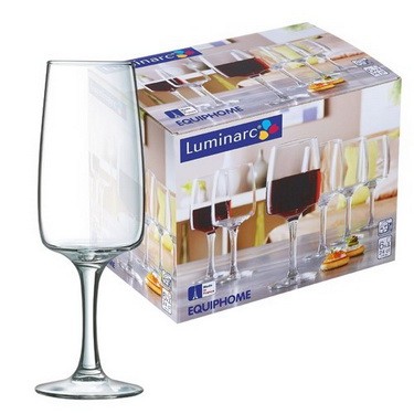 Набор бокалов для шампанского стеклянных EQUIP HOME -  6 шт. 170 мл  Арт. 73760 - фото