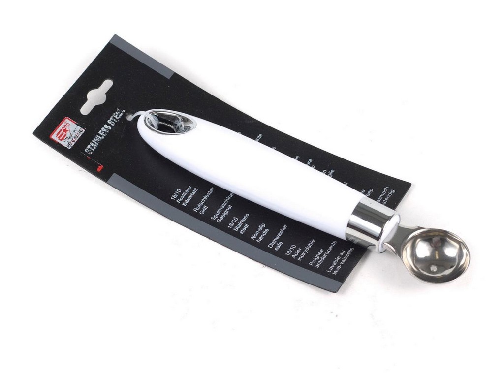 Ложка для карвинга металлическая с пластмассовой ручкой 18 см  Арт. 74692