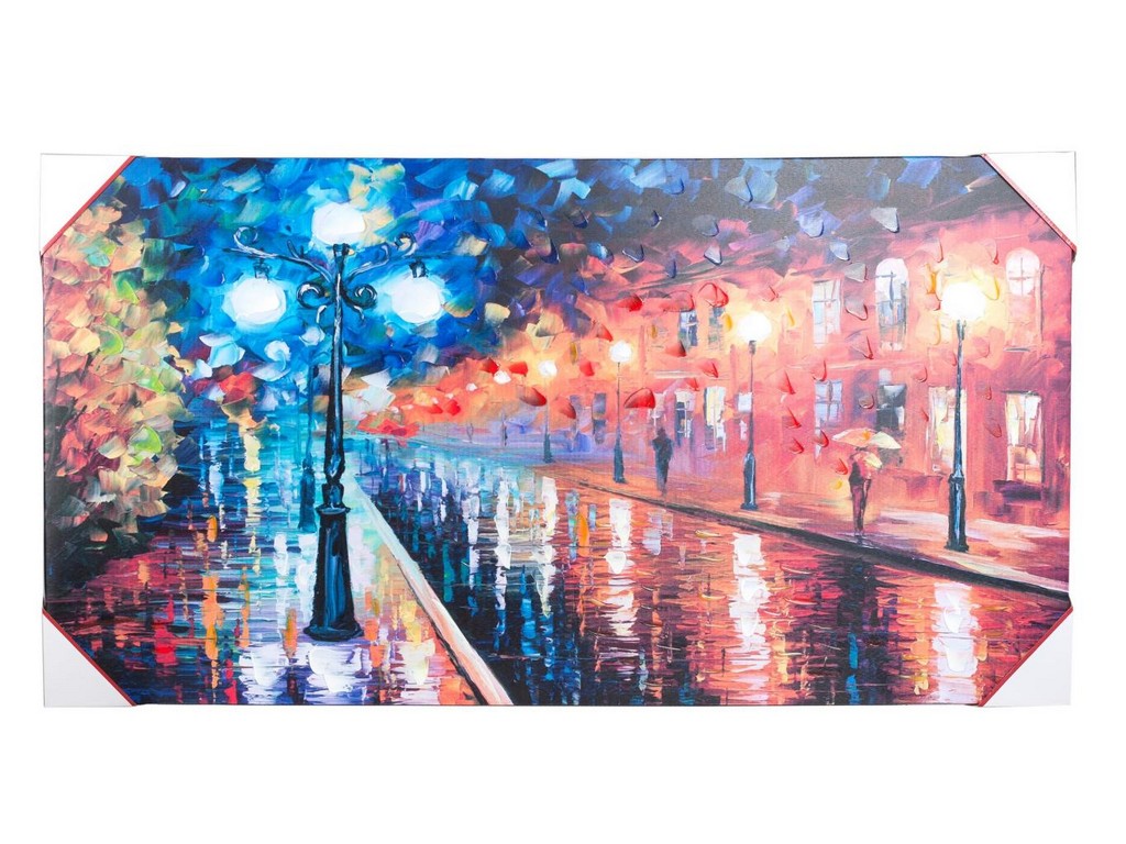 Картина декоративная ''Улица под дождем'' 120*60 см  Арт. 78268