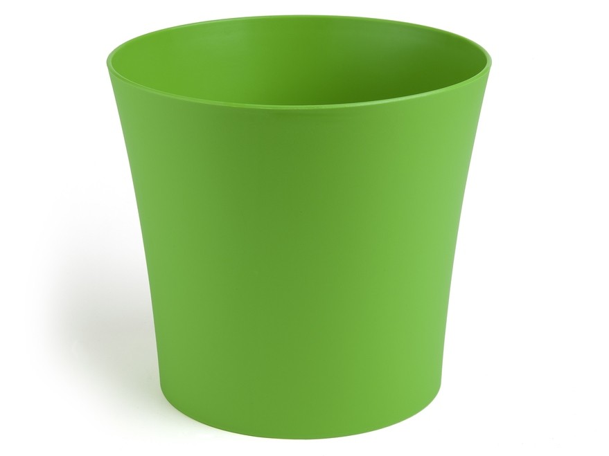 Кашпо пластмассовое ''Фиалка'' зеленое 19*17 см  Арт. 78901 - фото