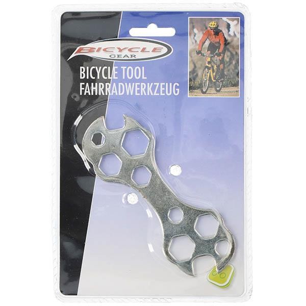 Инструмент многофункциональный металлический для велосипеда 10 функций 14 см  Арт. 79120
