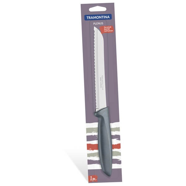 Нож металлический для хлеба ''Plenus'' с пластмассовой ручкой 32,5/19 см Арт. 80474